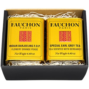 【選べるセット】ＦＡＵＣＨＯＮ紅茶缶ダージリンと選べるアールグレイ・セイロン・フォションブレンド２缶