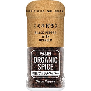 ORGANIC　SPICE　ミル付き有機ブラックペッパー