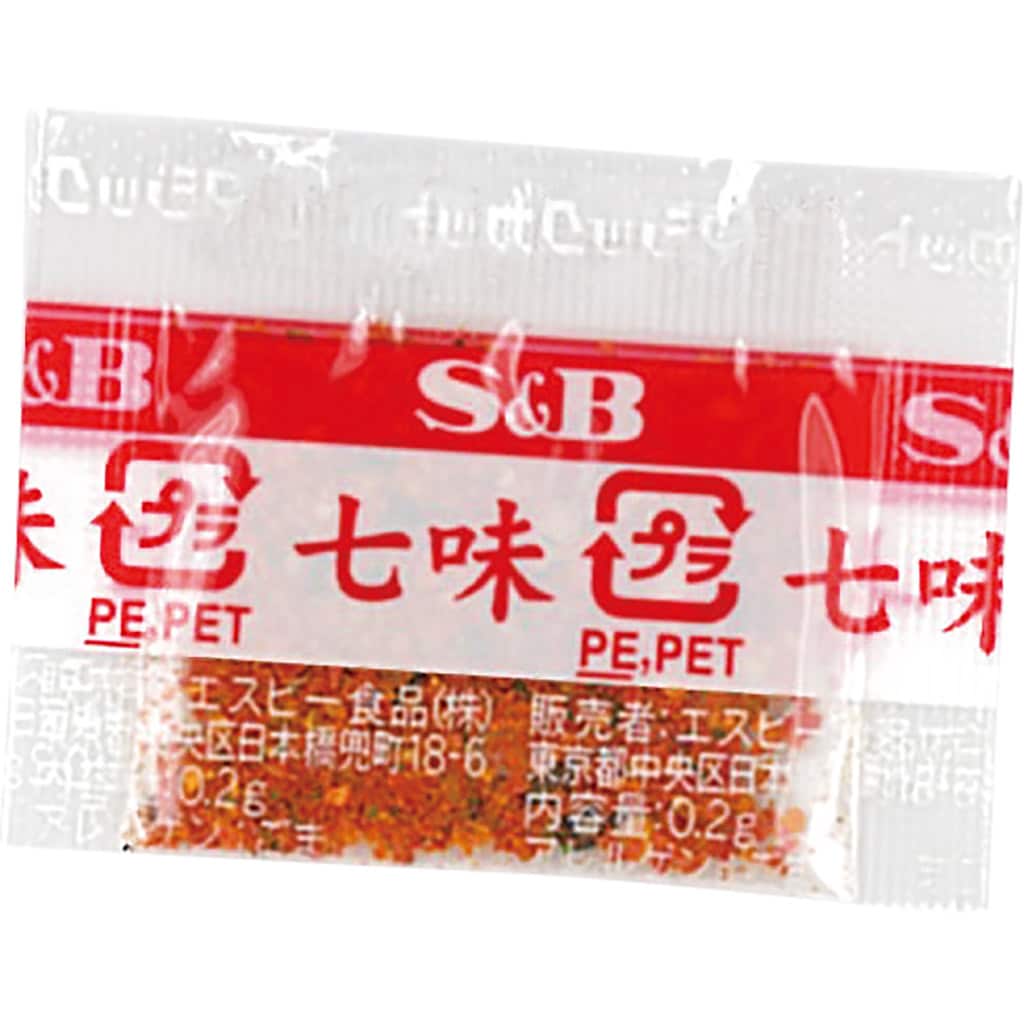 S&B小袋七味40ｇ（0.2ｇ×２００袋）