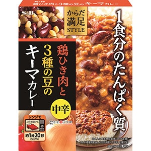 からだ満足STYLE　鶏ひき肉と３種の豆のキーマカレー　中辛