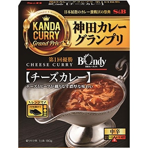 神田カレーグランプリ　欧風カレーボンディ　チーズカレー　お店の中辛　１８０ｇ