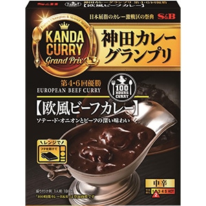 神田カレーグランプリ　１００時間カレーＢ＆Ｒ　欧風ビーフカレー　お店の中辛　１８０ｇ