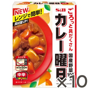 カレー曜日　中辛　２３０ｇ×１０個