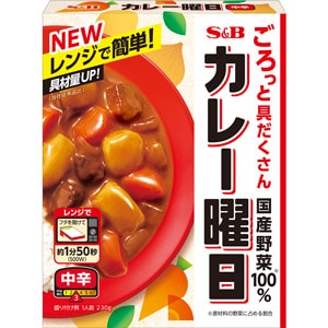 カレー曜日　中辛　２３０ｇ