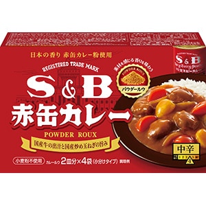 Ｓ＆Ｂ　赤缶カレーパウダールウ　中辛　１５２ｇ