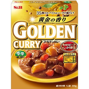 ゴールデンカレー　レトルト　中辛　２００ｇ
