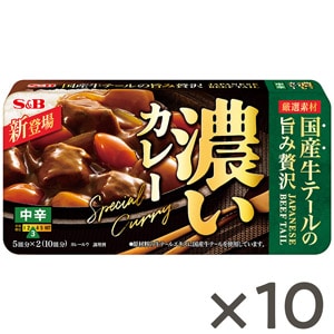 濃いカレー　中辛　１７２ｇ×１０個