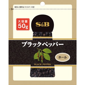 ＳＰＩＣＥ＆ＨＥＲＢ　袋入り　ブラックペッパー（ホール）　５０ｇ