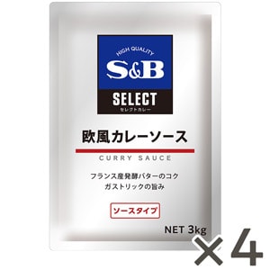 セレクト　カレー　欧風カレーソース　３ｋｇ×４袋（１ケース）