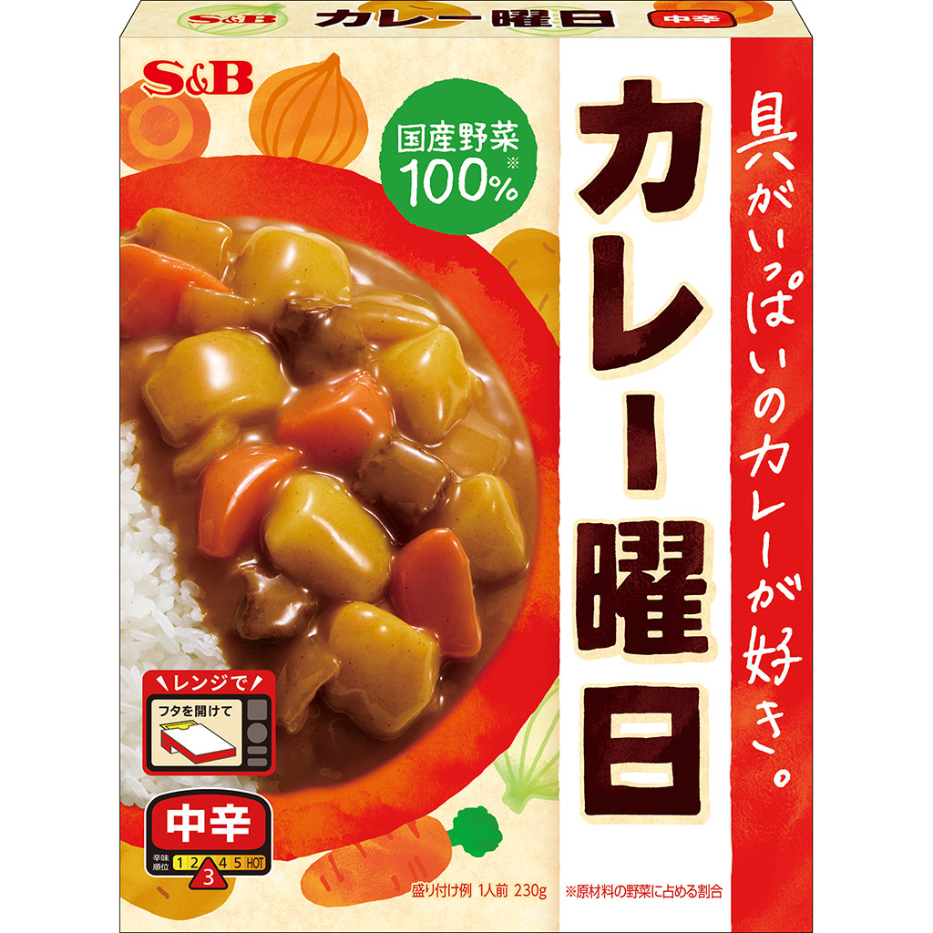 カレー曜日 中辛 230g
