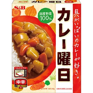 カレー曜日　中辛　２３０ｇ