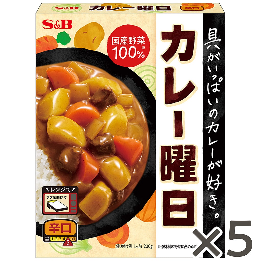 カレー曜日 辛口230g×5個セット