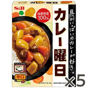 カレー曜日　辛口２３０ｇ×５個セット