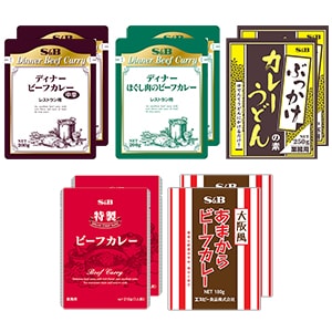ビーフカレーレトルト５種類×２個定番レトルトアソートセット（送料無料）