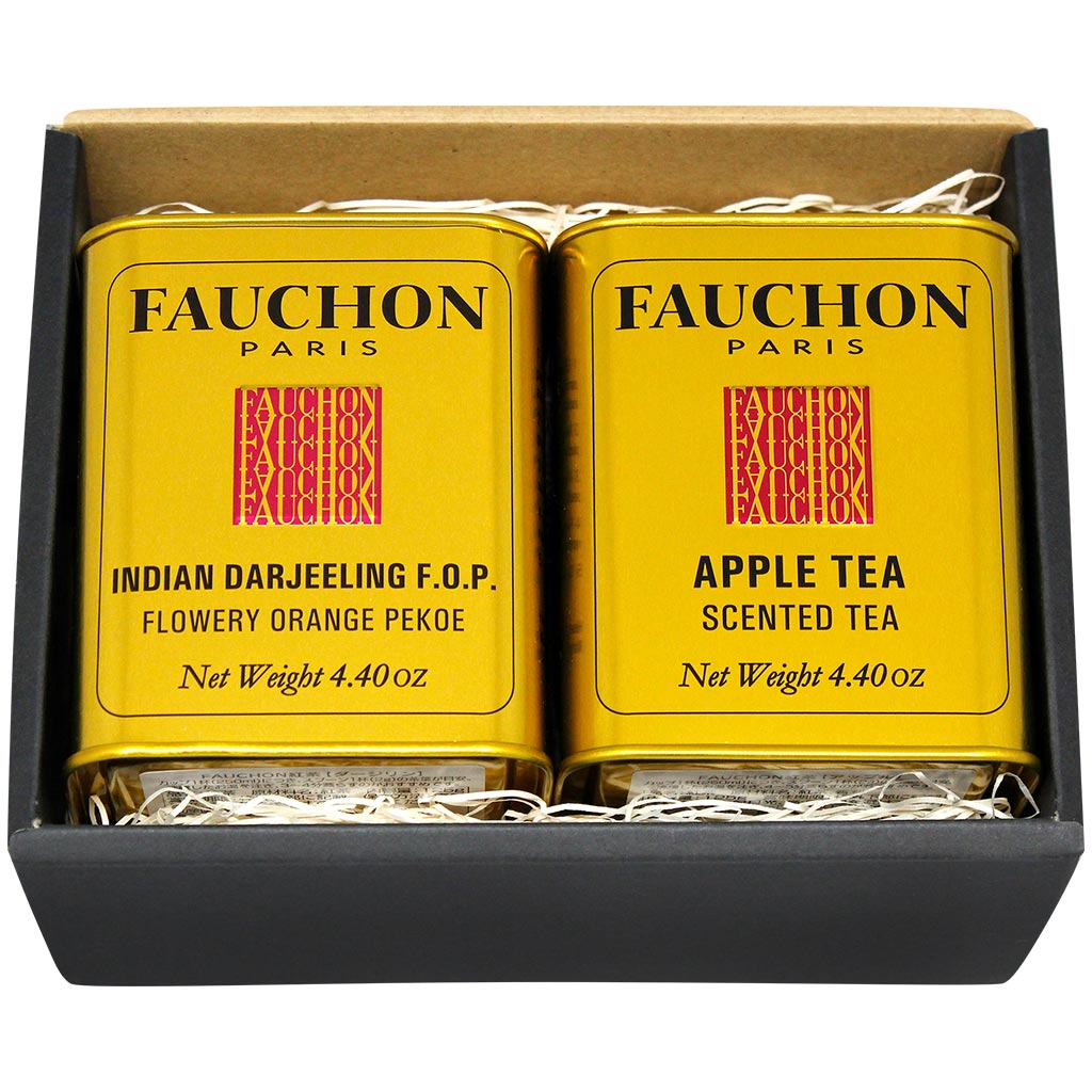 【選べるセット】ＦＡＵＣＨＯＮ紅茶缶ダージリンと選べるアップルモーニング２缶セット