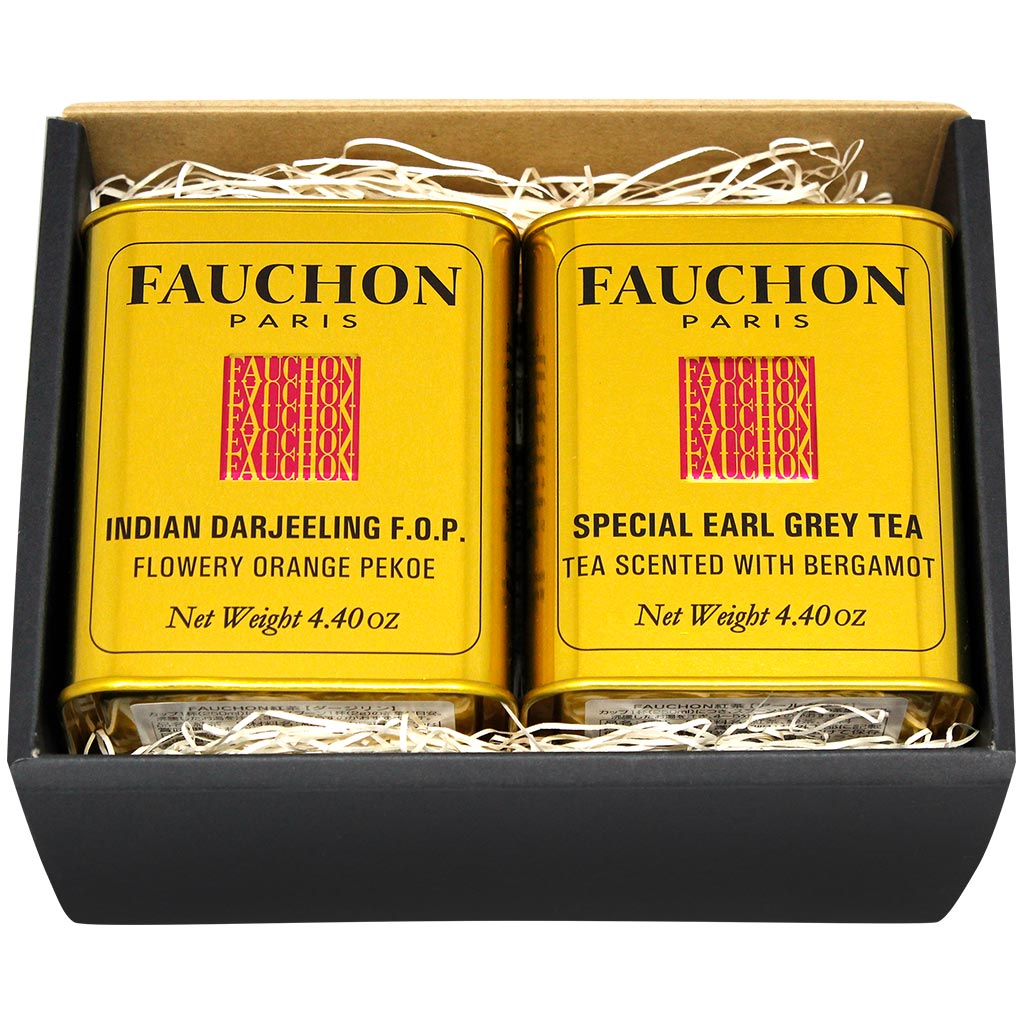 【選べるセット】ＦＡＵＣＨＯＮ紅茶缶ダージリンと選べるアールグレイ・セイロン・フォションブレンド２缶