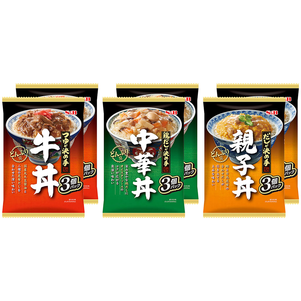 どんぶり党（３食×６袋）１８食セット:　防災・備蓄｜エスビー食品公式通販　お届けサイト