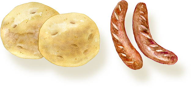 ジャーマンポテトの材料