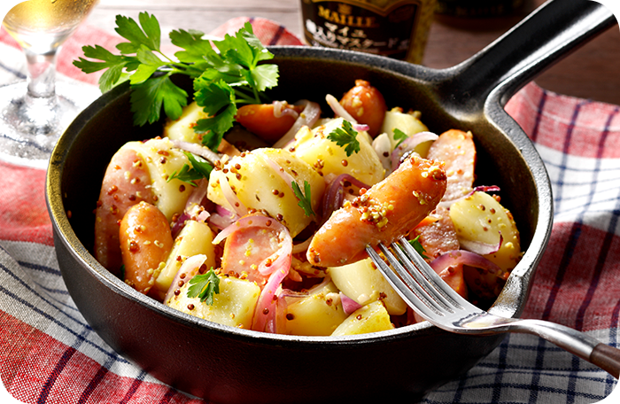 種入りマスタードでジャーマンポテト