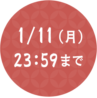 2021年1月11日(月)23:59まで