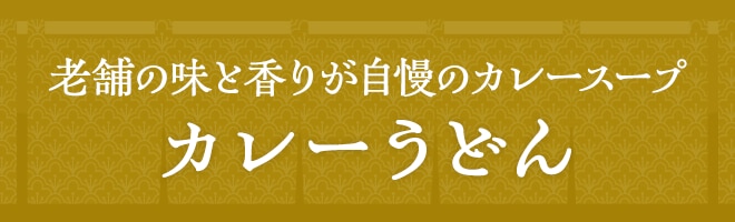 老舗の味と香りが自慢のカレースープ カレーうどん