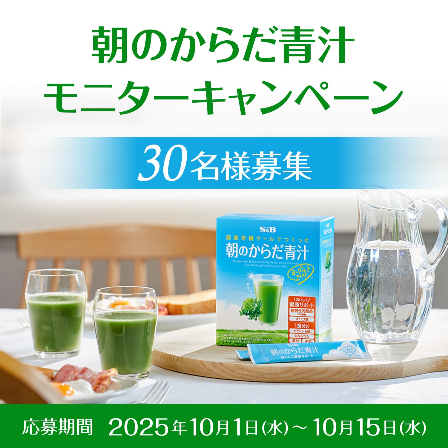 朝のからだ青汁 1ヶ月モニターキャンペーン