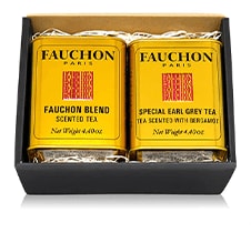 FAUCHON紅茶缶ダージリンと選べるアールグレイ・セイロン・フォションブレンド2缶