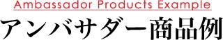 アンバサダー商品例