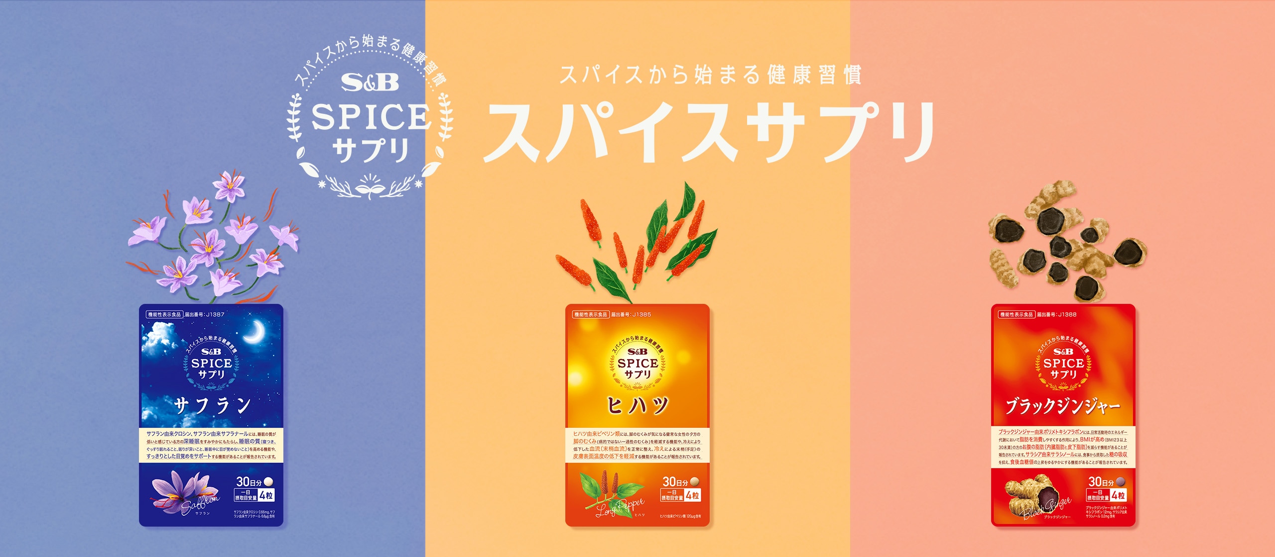 スパイスから始まる健康習慣 スパイスサプリ