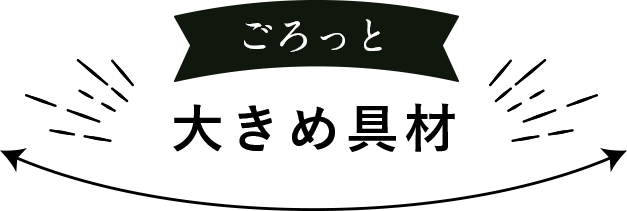 ごろっと大きめ具材